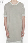 BORIS BIDJAN SABERI short-sleeved T-shirt TS CLASSIC1 RIB RF F035 light gray 4